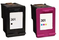 Remanufactured HP 301 Black (CH561EE) and 301 Colour (CH562EE) Ink Cartridges High Capacity (V1)