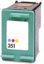 Remanufactured HP 351 Colour Ink cartridge  High Capacity (CB337EE)