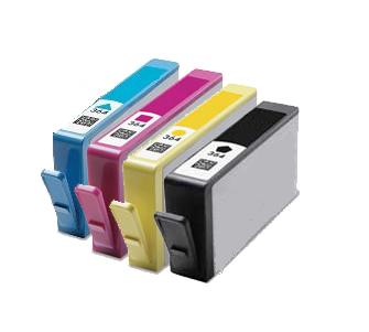 Original HP 364 Combo Pack a Set of 4 Ink Cartridges (N9J73AE)