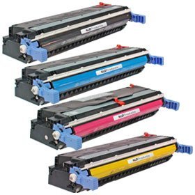 Compatible HP Q6460A, Q6461A, Q6463A, Q6462A a Set of 4, Black/Cyan/Magenta/Yellow Toner Cartridges