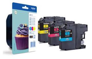 Original Brother LC-123 a Set of 3 Cartridges (Cyan,Magenta,Yellow)