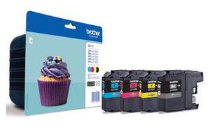 Original Brother LC123VALBP a Set of 4 Ink Cartridges Multipack (Black,Cyan,Magenta,Yellow)