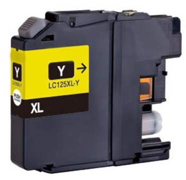 Compatible Brother LC125XL Yellow Ink Cartridge