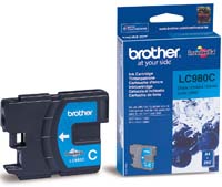 Original Brother LC980C Cyan Inkjet Cartridge