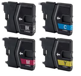 Compatible Brother LC985 a Set of 4 Ink Cartridges Black/Cyan/Magenta/Yellow