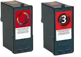 Remanufactured Lexmark 2 Colour and 3 Black Ink Cartridges