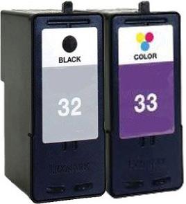 Remanufactured Lexmark 32 (18C0032e) and 33 (18C0033e) High Capacity Ink Cartridges