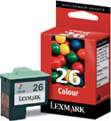 Original Lexmark 26 Colour Cartridge  (10N0026)