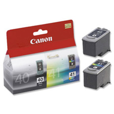 Original Canon PG40 and CL41 Ink Cartridges Twin pack