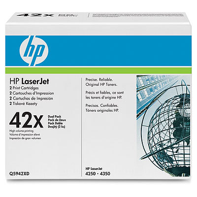 Original HP Q5942XD Black Toner Cartridge (TWIN)