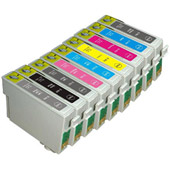 Compatible Epson T0870/T0871/T0872/T0873/T0874/T0877/T0878/T0879 Set of 8 cartridges