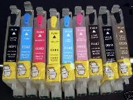 Compatible Epson T0591/T0592/T0593/T0594/T0595/T0596/T0597/T0598/T0599 a Set of 9 ink cartridges