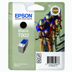 Original Epson T003 Black Ink cartridge