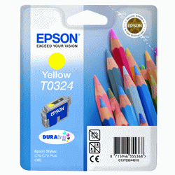 Original Epson T0324 Yellow Ink cartridge