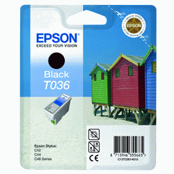 Original Epson T036 Black Ink cartridge