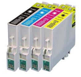 Compatible Epson T0441/T0442/T0443/T0444 Cartridges Full Set