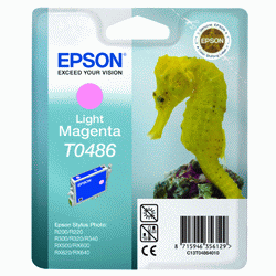 Original Epson T0486 Light Magenta Ink cartridge