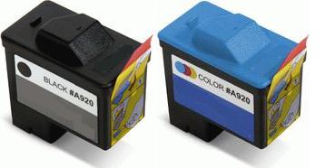 Remanufactured Dell T0529 High Capacity Black and T0530 High Capacity Colour Ink cartridges (Series 1)