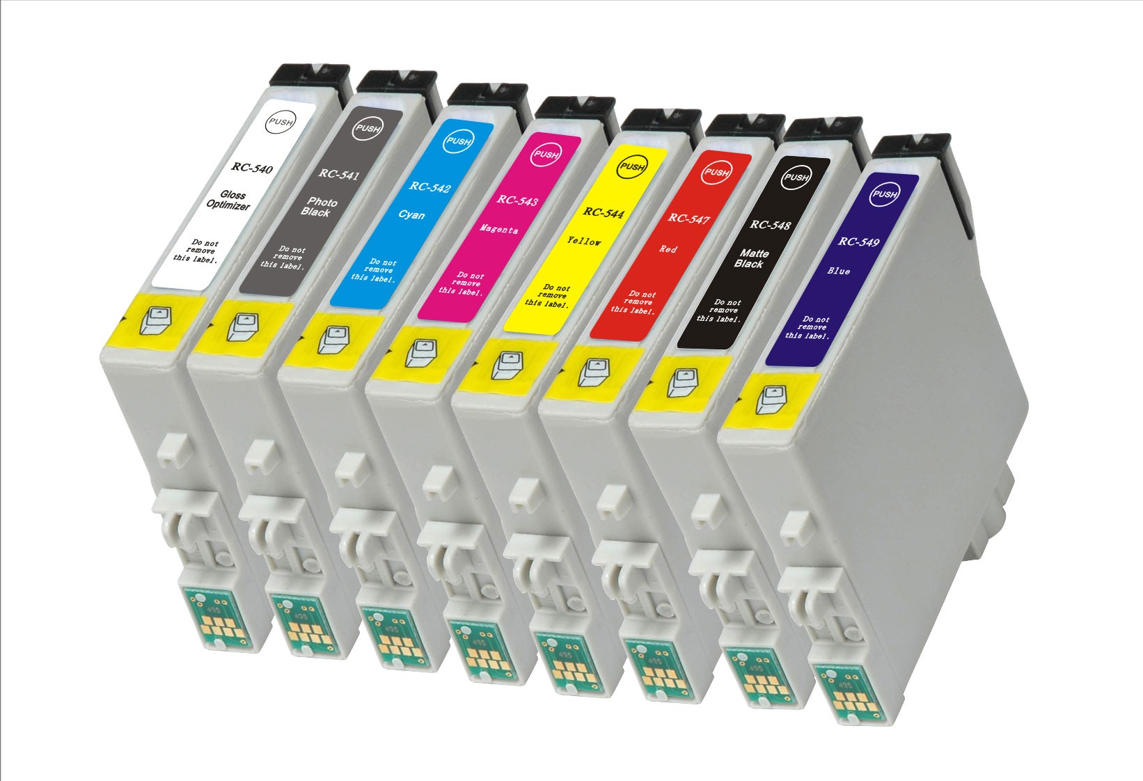 Compatible Epson T0540/T0541/T0542/T0543/T0544/T0547/T0548/T0549 a Set of 8  Ink cartridges