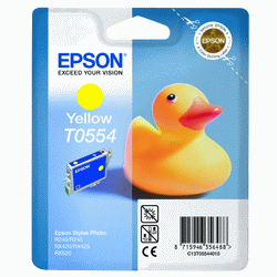 Original Epson T0554 Yellow Ink cartridge
