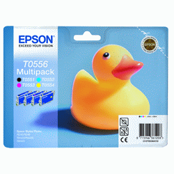 Original Epson T0556 4 Ink cartridge Multipack