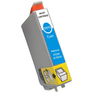 Compatible Epson T0592 Cyan Ink cartridge