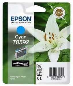 Original Epson T0592 Cyan Ink Cartridge