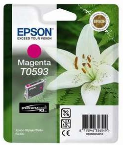 Original Epson T0593 Magenta Ink Cartridge