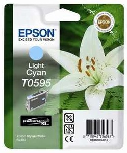 Original Epson T0595 Light Cyan Ink Cartridge