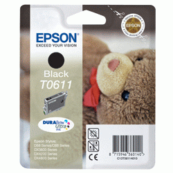 Original Epson T0611 Black Ink cartridge