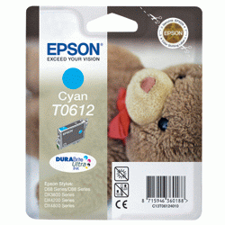 Original Epson T0612 Cyan Ink cartridge