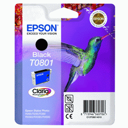 Original Epson T0801 Black Ink cartridge