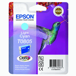 Original Epson T0805 Light Cyan Ink cartridge