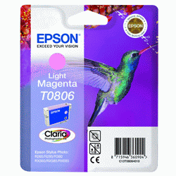 Original Epson T0806 Light Magenta Ink cartridge