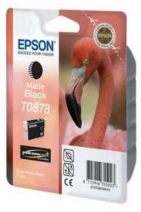 Original Epson T0878 Matt Black Ink Cartridge