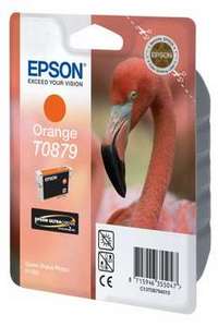 Original Epson T0879 Orange Ink Cartridge