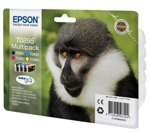 Original Epson T0895 a set of 4 Ink Cartridge Multipack