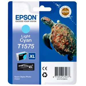 Original Epson T1575 Light Cyan Ink Cartridge
