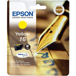 Original Epson 16 Yellow Ink Cartridge (T1624) (Series 16)