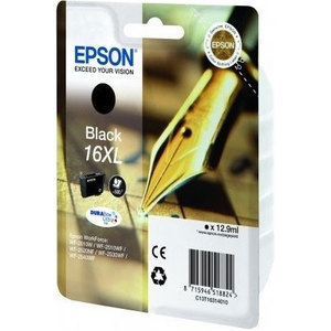 Original Epson 16XL Black Ink cartridge High Capacity  (T1631)