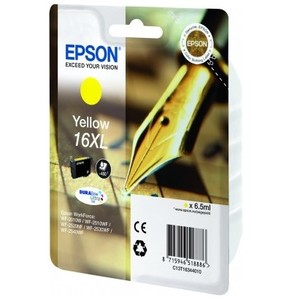 Original Epson 16XL Yellow Ink cartridge High Capacity  (T1634)  (16XL)