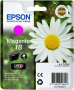 Original Epson 18 Magenta Ink cartridge (T1803)