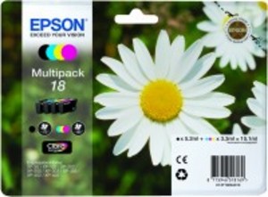 Original Epson 18 Colour Multipack 4 Cartridges (T1806) (Black,Cyan,Magenta,Yellow)