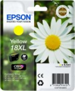 Original Epson 18XL Yellow Ink Cartridge (C13T18144010) High Capacity