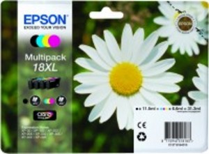 Original Epson 18XL a set of 4 Colour cartridges Multipack High Capacity (T1816)