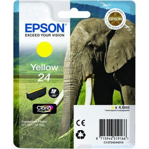 Original Epson 24 Yellow Ink Cartridge (T2424) (24 Series)