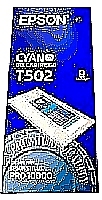 Original Epson T502 Cyan Ink Cartridge
