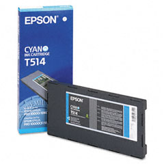 Original Epson T514 Cyan Ink Cartridge