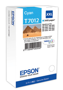 Original Epson T7012 XXL Cyan Ink Cartridge