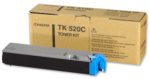 Original Kyocera TK-520C Cyan Toner Cartridge